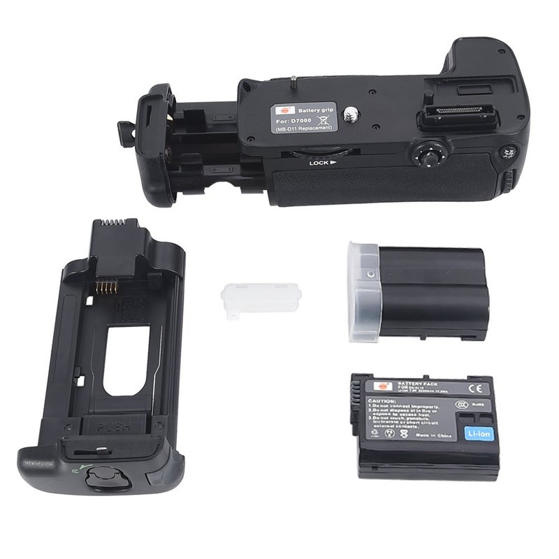 DSTE Replacement for Pro MB-D11 Vertical Battery Grip + 2X EN-EL15 Compatible Nikon D7000 SLR Digital Camera - Image 1
